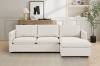 Picture of  [FLOOR MODEL CLEARANCE] BENDON Fabric Sectional Sofa (Off White) - Chaise Facing Right