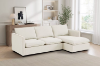 Picture of  [FLOOR MODEL CLEARANCE] BENDON Fabric Sectional Sofa (Off White) - Chaise Facing Right