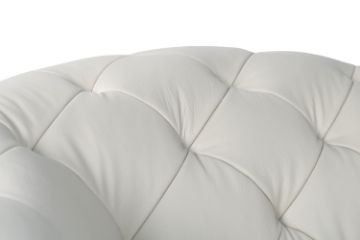 Picture of  [FLOOR MODEL CLEARANCE]  TORONTO 100% Genuine Leather Button Tufted Armchair