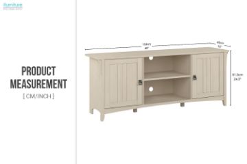 Picture of  [FLOOR MODEL CLEARANCE] YOKO 153 2-Door TV Unit (Cream)