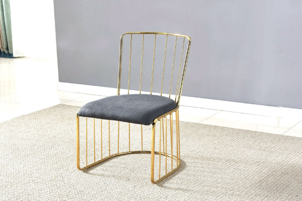 Picture of  [FLOOR MODEL CLEARANCE]  MARBELLO Gold Frame Dining Chair