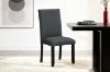 Picture of  [FLOOR MODEL CLEARANCE]  SERENO High Back Fabric Dining Chair (Charcoal Grey)