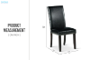 Picture of  [FLOOR MODEL CLEARANCE] SERENO High Back Vegan Leather Dining Chair (Black)