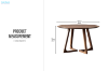 Picture of RIKA D100 Solid Wood Round Dining Table
