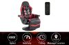 Picture of [FLOOR MODEL CLEARANCE] ZESTIE 360° Swivel Adjustable Height Massage Gaming Recliner Chair with Cupholder and Side Pocket (Red & Black)