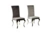 Picture of [FLOOR MODEL CLEARANCE] AITKEN Stainless Frame Velvet Dining Chair (Dark Grey)