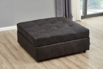 Picture of [FLOOR MODEL CLEARANCE] AUSTEN Foil-Printed Fabric Ottoman