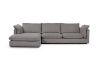 Picture of [FLOOR MODEL CLEARANCE]  SERENA Feather-Filled Sectional Fabric Sofa - Chaise Facing Left