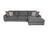 Picture of  [FLOOR MODEL CLEARANCE] HAYVA Feather-Filled Fabric Sectional Sofa - Chaise Facing Right