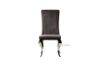 Picture of  [FLOOR MODEL CLEARANCE] AITKEN Stainless Frame Velvet Dining Chair (Dark Grey)