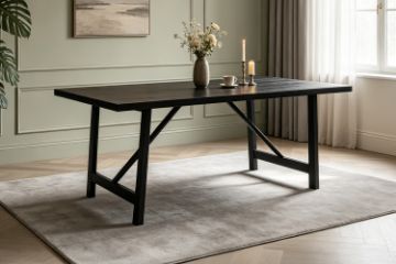 Picture of LAVON 160 Dining Table with Metal Legs