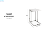 Picture of [FLOOR MODEL CLEARANCE] TALEN C-Shaped Marble Top Side Table