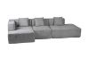Picture of  [FLOOR MODEL CLEARANCE] BRAIDEN Fabric Sectional Compressed Sofa - Chaise Facing Right