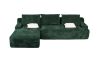 Picture of  [FLOOR MODEL CLEARANCE]  BRUNO Corduroy Sectional Chaise Facing Left Compressed Sofa