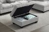 Picture of  [FLOOR MODEL CLEARANCE]  NEBULA Sectional Sofa with Storage Ottoman & Drop-Down Console (Light Grey) - Facing Right