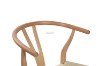 Picture of WISHBONE Solid Beech Wood Y Replica Chair (Natural Frame-Beige Seat) - 2 Chairs in 1 Carton