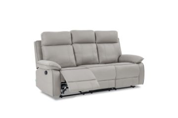 Picture of  [FLOOR MODEL CLEARANCE] SORIANO 3 Seat Air Leather Manual Reclining Sofa