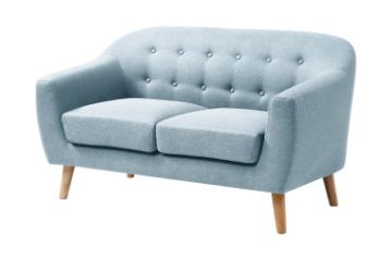 Picture of  [FLOOR MODEL CLEARANCE]BRACKE Fabric 2 Seater Sofa  (Lake Blue)