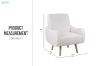 Picture of [FLOOR MODEL CLEARANCE] CLOUDTOP Teddy Fabric Lounge Chair (White) 