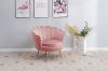 Picture of  [FLOOR MODEL CLEARANCE]  EVELYN Curved Flared Accent Velvet Chair (Pink)