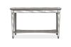 Picture of [FLOOR MODEL CLEARANCE] PALLIE Tempered Glass Top Segmented Mirror Console Table