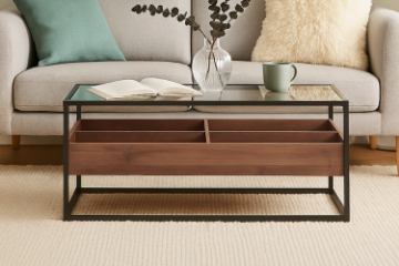 Picture of [FLOOR MODEL CLEARANCE] GLACIER 110 Tempered Glass Top Coffee Table 