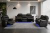 Picture of GAVIN Manual Reclining Sofa Range with Console & LED & Wireless Charger 
