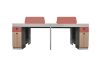 Picture of [FLOOR MODEL CLEARANCE] FOCUS 240 Office System 4-Seater Desk with Cabinets 