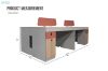 Picture of [FLOOR MODEL CLEARANCE] FOCUS 240 Office System 4-Seater Desk with Cabinets 