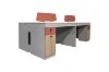 Picture of [FLOOR MODEL CLEARANCE] FOCUS 240 Office System 4-Seater Desk with Cabinets 