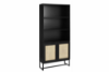 Picture of  [FLOOR MODEL CLEARANCE] SAILOR 168x80cm Bookshelf with Rattan Design (Black) 