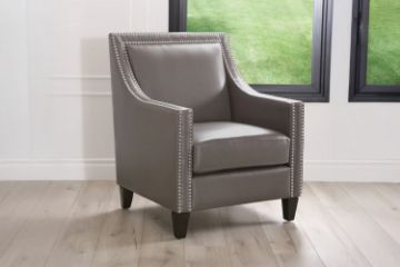 Picture of [FLOOR MODEL CLEARANCE]  ABBEY Arm Chair (Grey) 