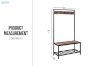 Picture of [FLOOR MODEL CLEARANCE]CARTER 86 Shoe Rack with Coat Hanger 
