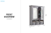 Picture of [FLOOR MODEL CLEARANCE]ALLEN 2-Door Mirrored Bathroom Wall Cabinet (Grey) 