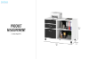 Picture of [FLOOR MODEL CLEARANCE]ZYLO File Cabinet with Wheels and 3 Lockable Drawers
