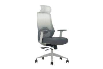 Picture of AVERY High Back Office Chair with Adjustable Lumbar Support, Lift-Up Armrests & Seat Slider