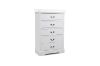 Picture of LOUIS 4PC Hevea Wood with LED Lighting Bedroom Set in Queen Size (White) 