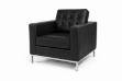 Picture of FLORENCE KNOLL Replica 1-Seater Sofa/Armchair in Italian Leather