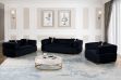 Picture of VEGAS 3/2/1 Seater Chesterfield Velvet Sofa Range (Black) 