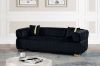 Picture of VEGAS Chesterfield Velvet  Sofa (Black)  - 3 Seater