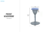 Picture of MOVI 360° Swivel Adjustable  Height Wobble Chair  (Multiple Colours)