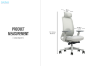Picture of VEYRA Premium High Back Office Chair with Adjustable Headrest, Backrest & Lumbar Support, 3D Armrest and Seat Slider  