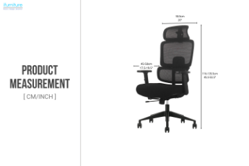 Picture of FLEXO Height Adjustable Mesh Office Chair with Lumbar Support (Dark)