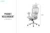 Picture of FLEXO Height Adjustable Mesh Seat Office Chair with Lumbar Support (Grey)