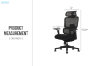 Picture of FLEXO Pro Height Adjustable Mesh Office Chair with 5D Armrests, Lumbar Support (Dark)