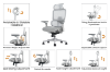 Picture of FLEXO Pro Height Adjustable Mesh Office Chair (Grey)