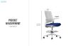 Picture of AERIS Mid Back Automatic Gliding Multifunctional Office Chair with Adjustable Foot Ring