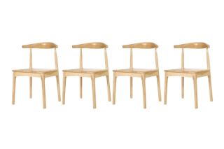Picture of HORN Solid Wood Dining Chair - 4 Chairs in 1 Carton