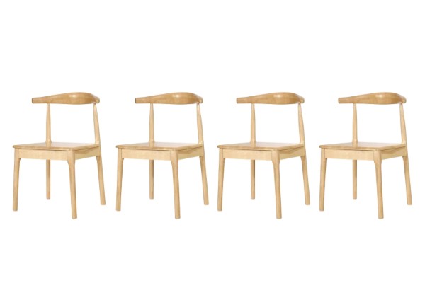 Picture of HORN Solid Wood Frame Dining Chair - 4 Chairs in 1 Carton