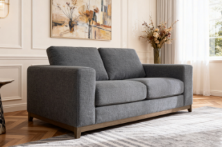 Picture of SIESTA 3+2 Fabric Sofa Range (Dark Grey) - 2 Seater